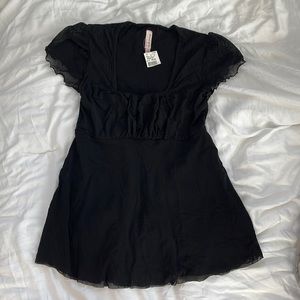 Sweet pea black Maternity blouse